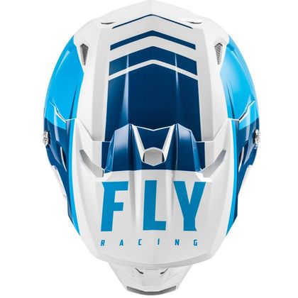 Casco de motocross Fly TOXIN TRANSFER MIPS - MATTE BLUE WHITE NIÑO