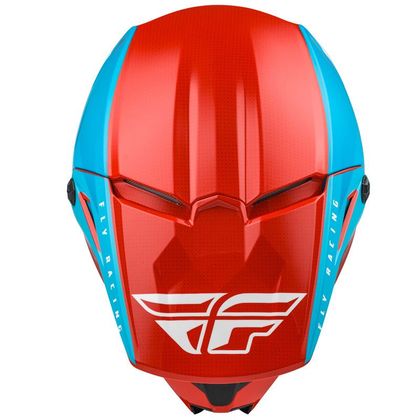 Casque cross Fly KINETIC STRAIGHT EDGE - RED WHITE BLUE 2022
