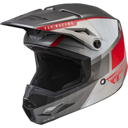 Casque cross Fly KINETIC DRIFT - CHARCOAL/GRIS/ROUGE 2022 Ref : FL1211 