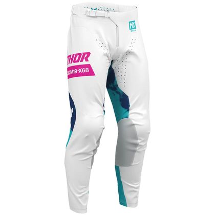 Thor LAUNCH BLEACH 2025 Cross-country pants - White / Blue