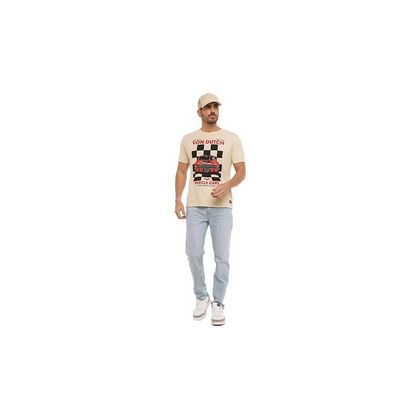 Von Dutch DORIAN Short-sleeved T-Shirt - Beige