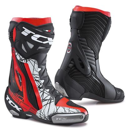 Bottes TCX Boots RT RACE PRO AIR - BLACK RED WHITE Ref : OX0257 