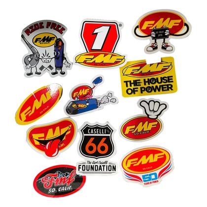 Planche de stickers FMF GO FAST HAVE FUN Universel Ref : FMF0065 / 43202579 
