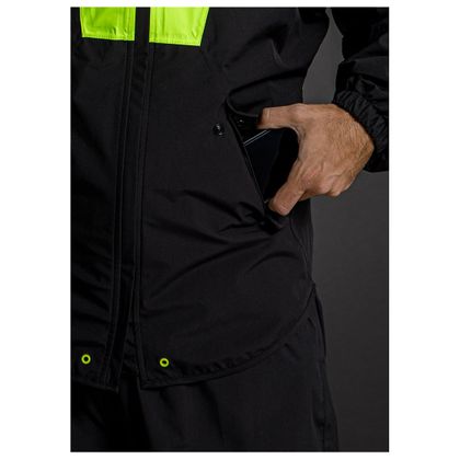 LS2 X-RAIN Regenjacke - Schwarz / Gelb