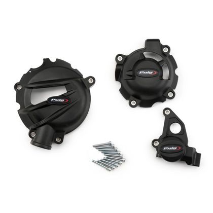 Protection Moteur Puig Kit de 3 pare-carters - Noir