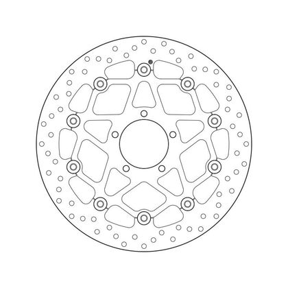 Brembo Schwimmend Runde Bremsscheibe