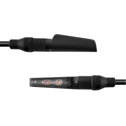 Clignotant Rizoma CORSA S - 3 fonctions (la paire) Universel - Noir Ref : RZ1109 