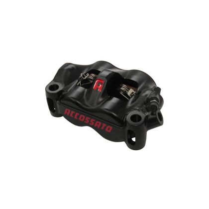 Accossato CNC 100mm straight monobloc radial titanium piston Universal Brake calipers - Black