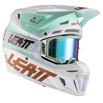 Casco de motocross Leatt GPX 8.5 V21.1 - WHITE GREEN GOLD 2021