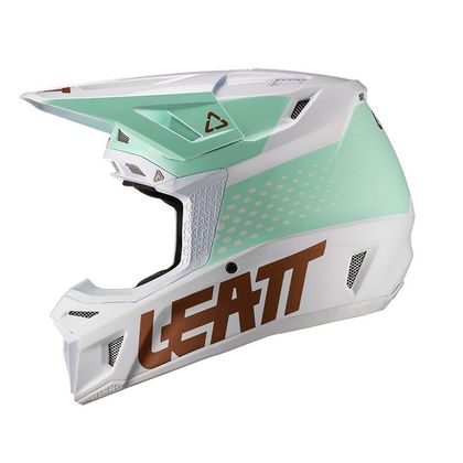 Casco de motocross Leatt GPX 8.5 V21.1 - WHITE GREEN GOLD 2021 Ref : LB0359 