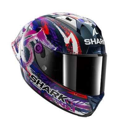 Casque intégral Shark AERON-GP FIM RACING REPLICA ZARCO SIGNATURE - Carbone / Blanc