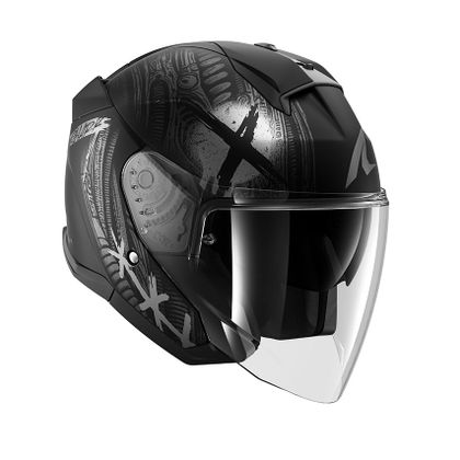 Casque jet Shark SKWAL JET SHIEVER - Noir / Gris