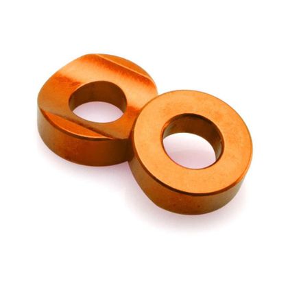 DRC Velgslot Oranje 2 stuks Wielafstandhouders Universeel Ref: DC0302 / D5801107 