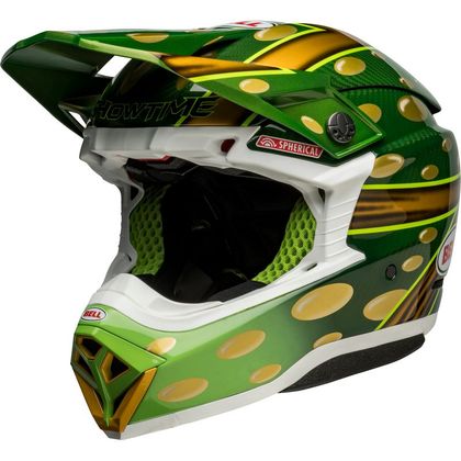 Casco de motocross Bell MOTO-10 SPHERICAL MC REPLICA 2023 - Verde Ref : EL0554 