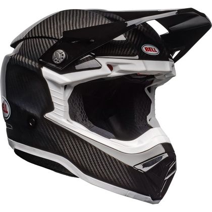 Casco de motocross Bell MOTO-10 SOLID 2023 - Negro / Blanco