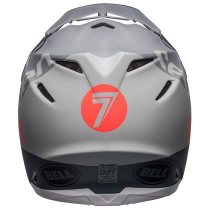 Casco de motocross Bell MOTO-9S FLEX SEVEN VANGUARD 2023 - Gris / Naranja