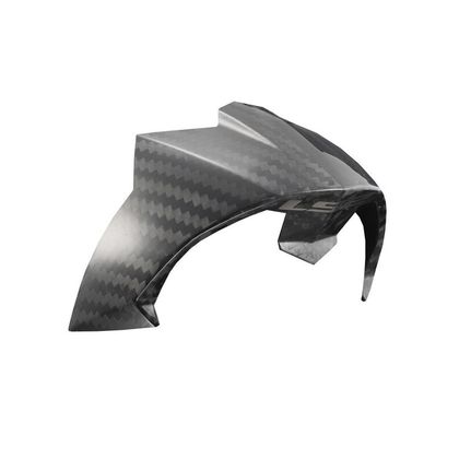 LS2 FF805 THUNDER ECE MATT CARBON Helmspoiler - Zwart