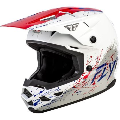 Fly KINETIC - DRIP - CHILD Cross helmet - Black / White Ref : FL1882 