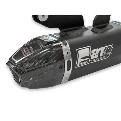 Silencer Fresco Carby aluminium noir casquette carbone