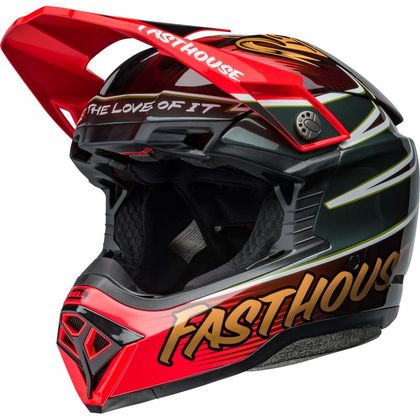 Casco de motocross Bell MOTO-10 FASTHOUSE DITD 24 2024 - Rojo Ref : EL0634 