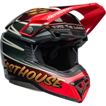 Casque cross Bell MOTO-10 FASTHOUSE DITD 24 2024 - Rouge