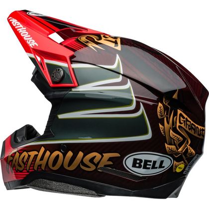 Casque cross Bell MOTO-10 FASTHOUSE DITD 24 2024 - Rouge