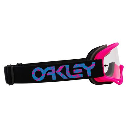 Maschera da cross Oakley O CORNICE ROSA SPLATTER CLAIR 2023 - Rosa