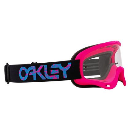 Maschera da cross Oakley O CORNICE ROSA SPLATTER CLAIR 2023 - Rosa
