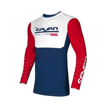 Camiseta de motocross Seven VOX APERTURE 2024 - Rojo / Azul Ref : SEV0145 