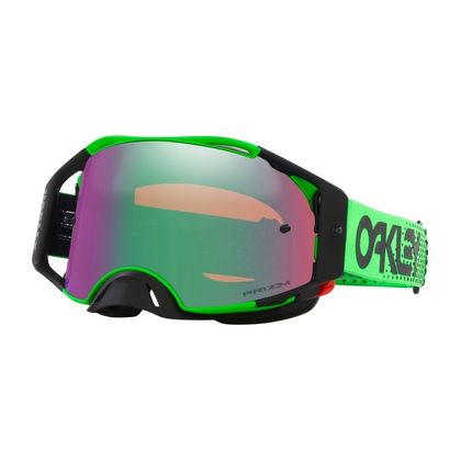 Maschera da cross Oakley AIRBRAKE MX MOTO GREEN B1B LENTE IRRIDIUM 2023 - Verde / Verde Ref : OK1655 / 8008082002 