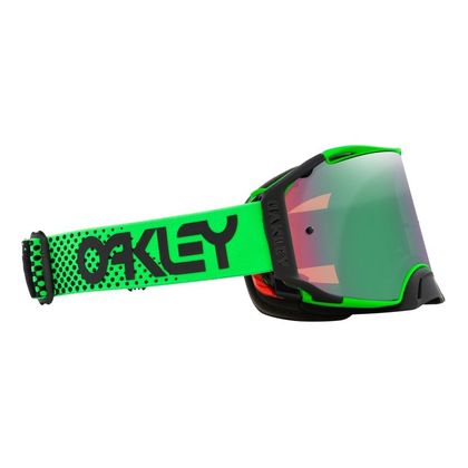 Masque cross Oakley AIRBRAKE MX MOTO GREEN B1B ECRAN IRRIDIUM 2023 - Vert / Vert