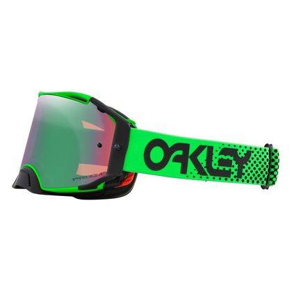 Masque cross Oakley AIRBRAKE MX MOTO GREEN B1B ECRAN IRRIDIUM 2023 - Vert / Vert