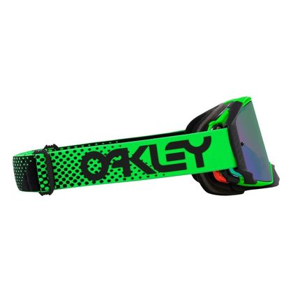 Maschera da cross Oakley AIRBRAKE MX MOTO GREEN B1B LENTE IRRIDIUM 2023 - Verde / Verde