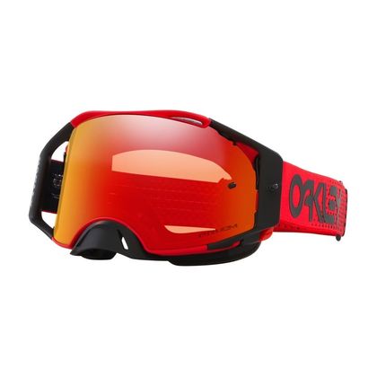 Maschera da cross Oakley LENTE AIRBRAKE MX MOTO RED IRIDIUM 2023 - Rosso / Arancione Ref : OK1657 / 8008082004 