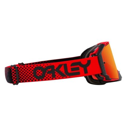 Maschera da cross Oakley LENTE AIRBRAKE MX MOTO RED IRIDIUM 2023 - Rosso / Arancione