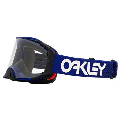 Maschera da cross Oakley AIRBRAKE MX MOTO BLU LENTE TRASPARENTE 2023 - Blu