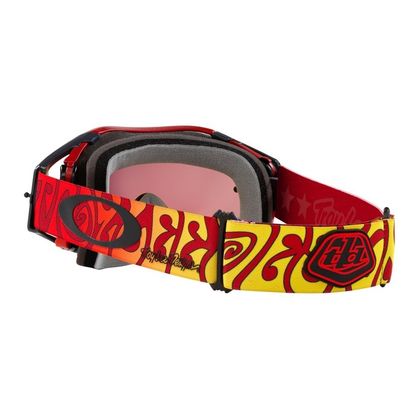 Maschera da cross Oakley AIRBRAKE MX TLD TRIPPY LENTE  RED IRIDIUM 2023 - Rosso