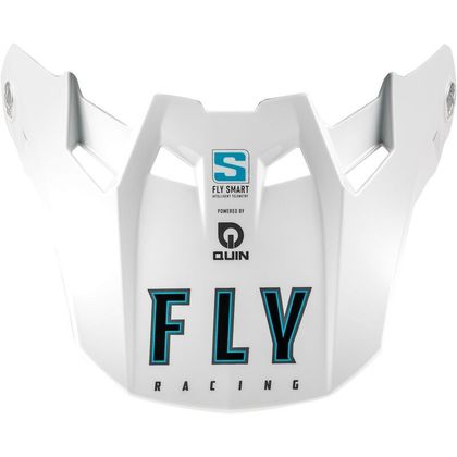 Visière TT Fly FORMULA S - SOLID - Blanc