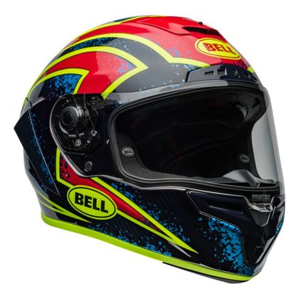 Casque Bell RACE STAR DLX FLEX - XENON - Bleu / Rouge