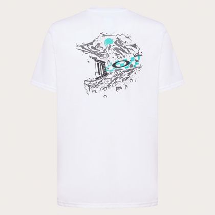 T-Shirt manches courtes Oakley FINISH LINE CREW TEE White - Blanc