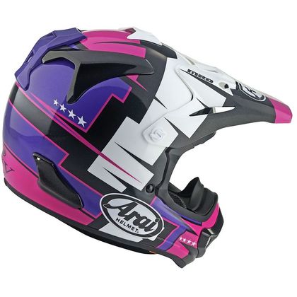 Arai MX-V EVO BATTLE 2025 Cross helmet - Purple / Black