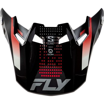 Visière TT Fly FORMULA S - PROTOCOL - Noir / Rouge