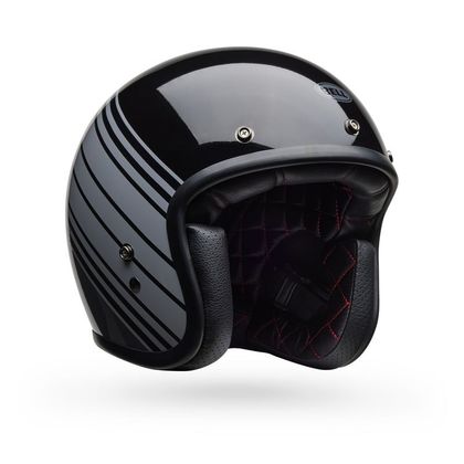 Casque Bell CUSTOM 500 - EDGE GLOSS - Noir / Gris Ref : EL0846 