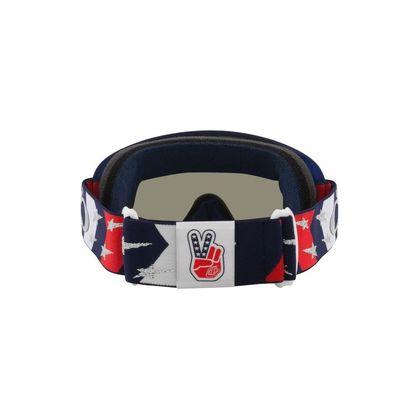 Masque cross Oakley O Frame MX TLD RWB Stars Dark Grey 2026 - Bleu