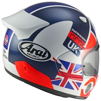 Casque intégral Arai QUANTIC - NATION UK - Blanc / Bleu