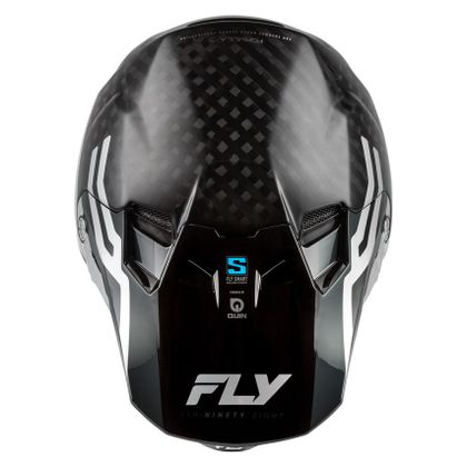 Casque cross Fly FORMULA S - CARBON BYTE 2026 - Gris / Gris
