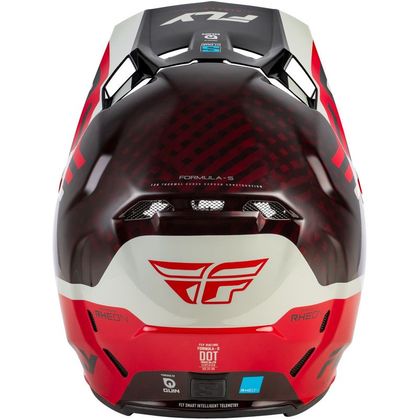 Casque cross Fly FORMULA S - CARBON BYTE 2026 - Noir / Rouge