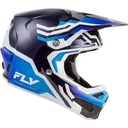 Casque cross Fly FORMULA S - CARBON BYTE 2026 - Bleu