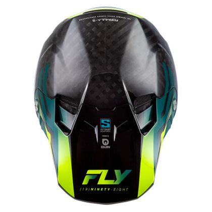 Casque cross Fly FORMULA S - CARBON BYTE 2026 - Jaune / Noir