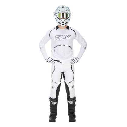 Maillot cross Fly EVOLUTION DST FLASH LIMITED EDITION 2026 - Blanc / Bleu